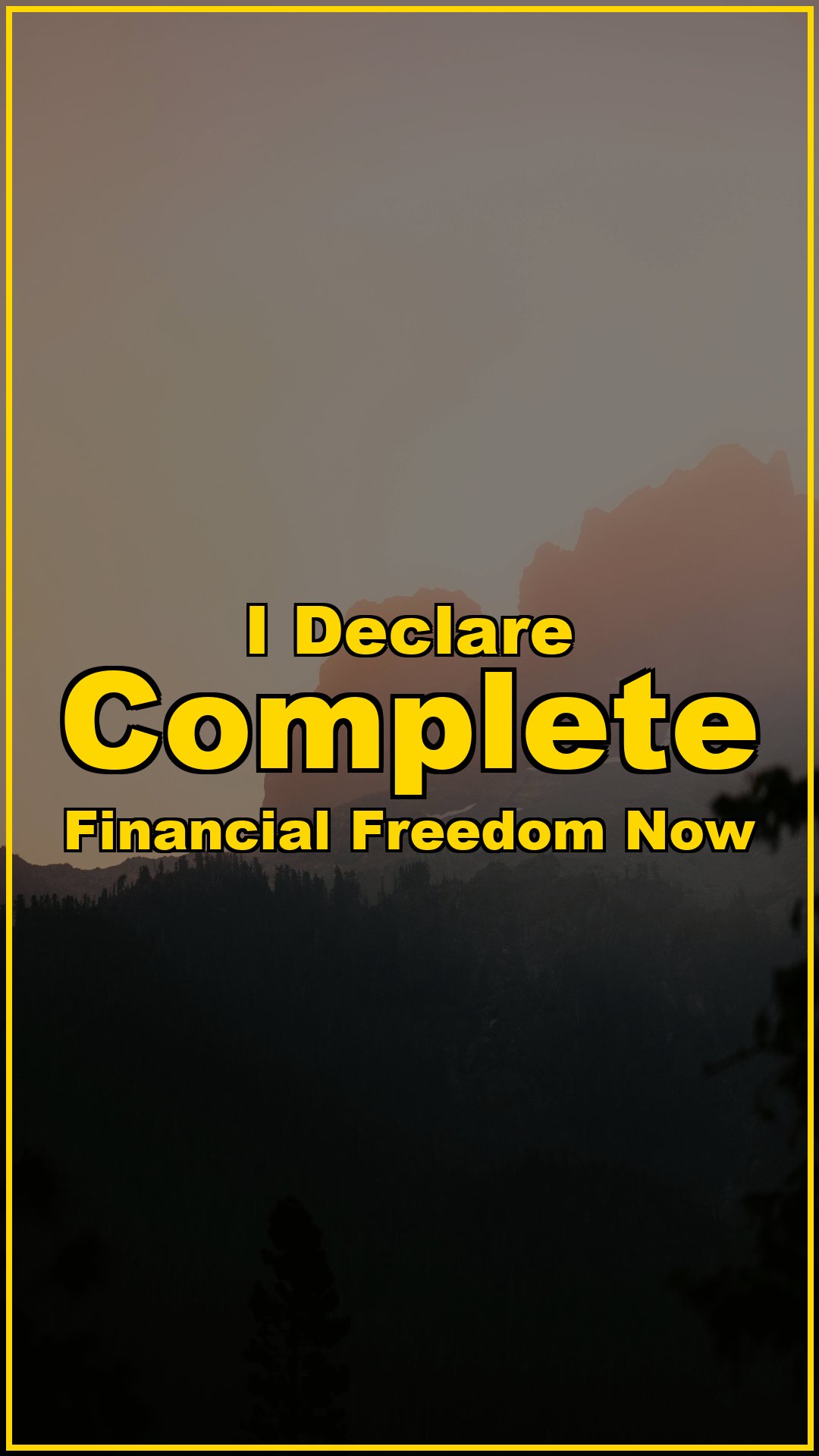 I Declare Complete Financial Freedom Now 💙