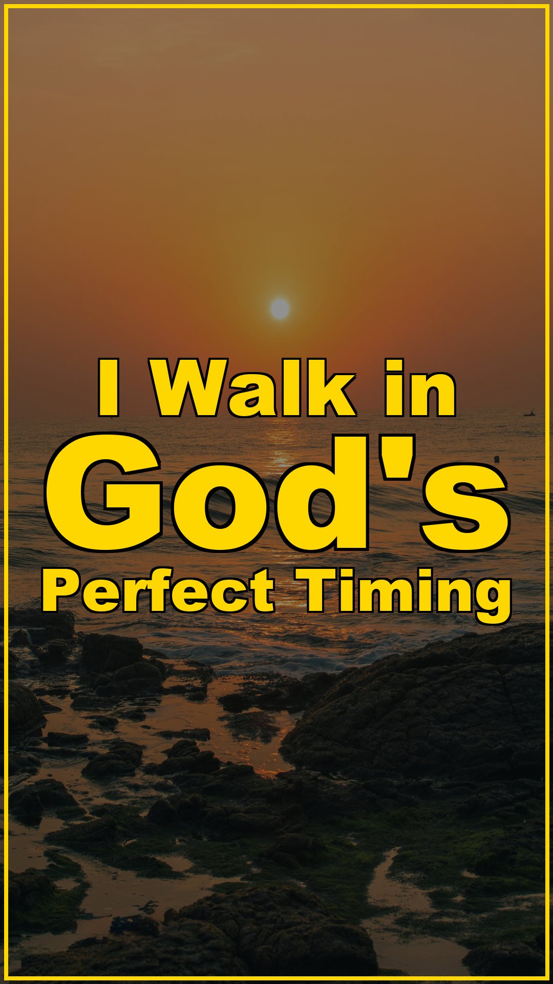I Walk in God’s Perfect Timing