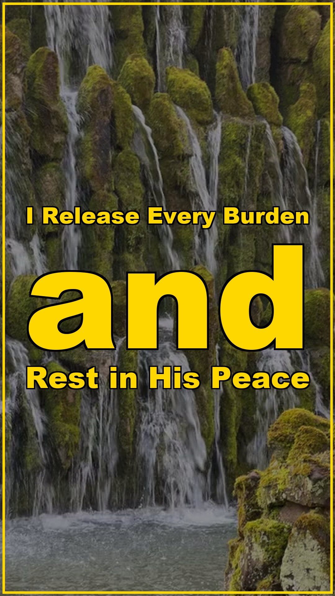 I Release Every Burden and Rest in His Peace