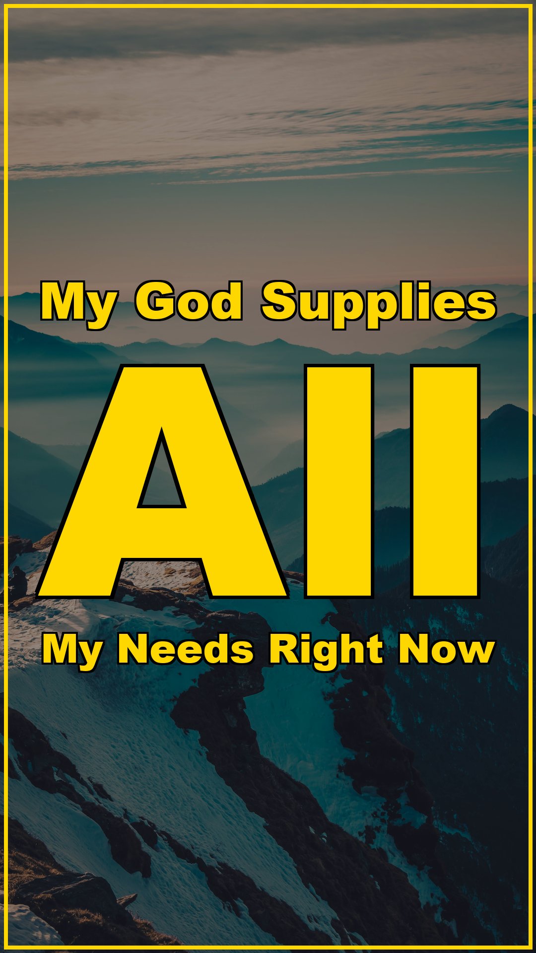 My God Supplies All My Needs Right Now
