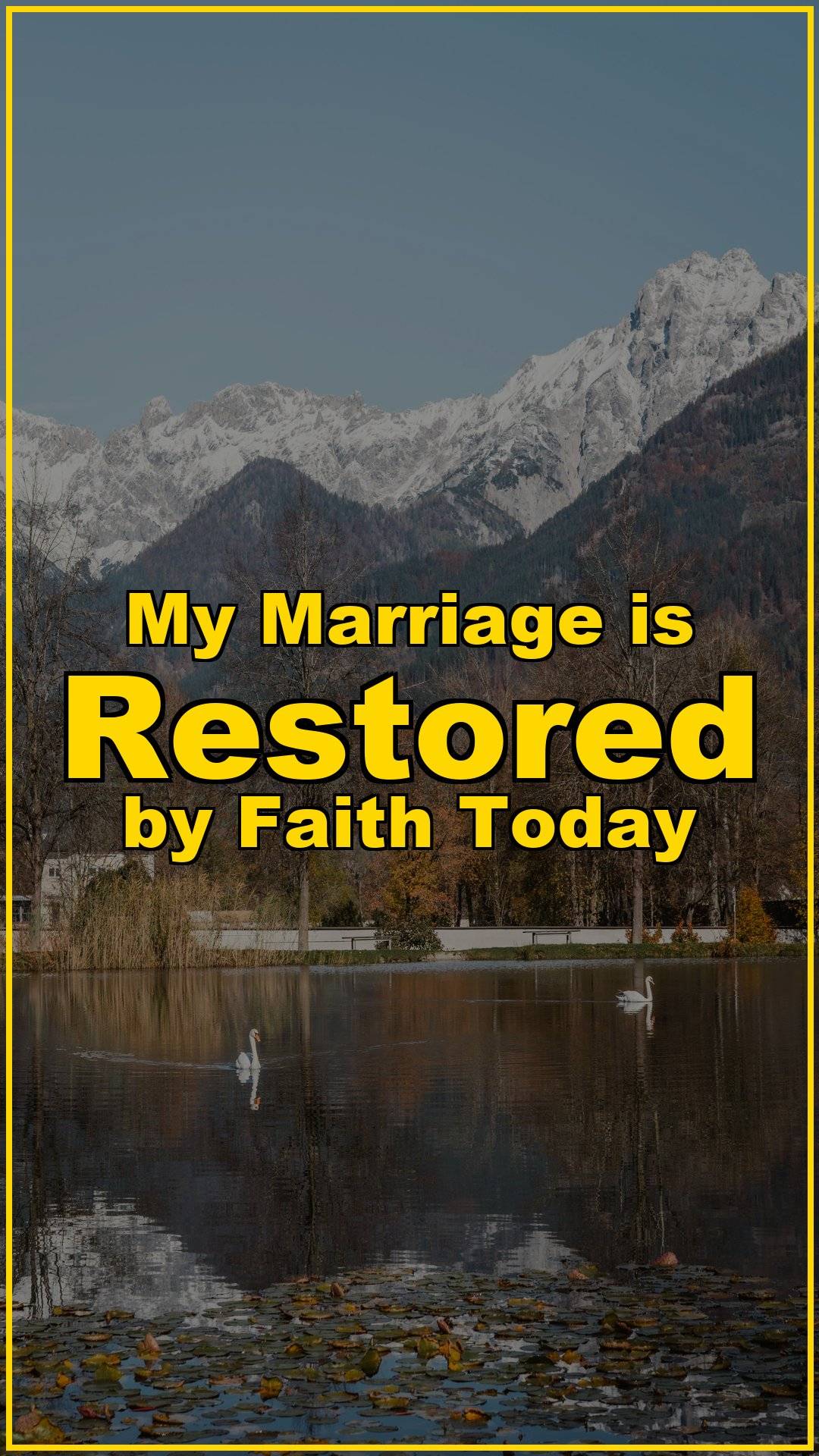My Marriage is Restored by Faith Today