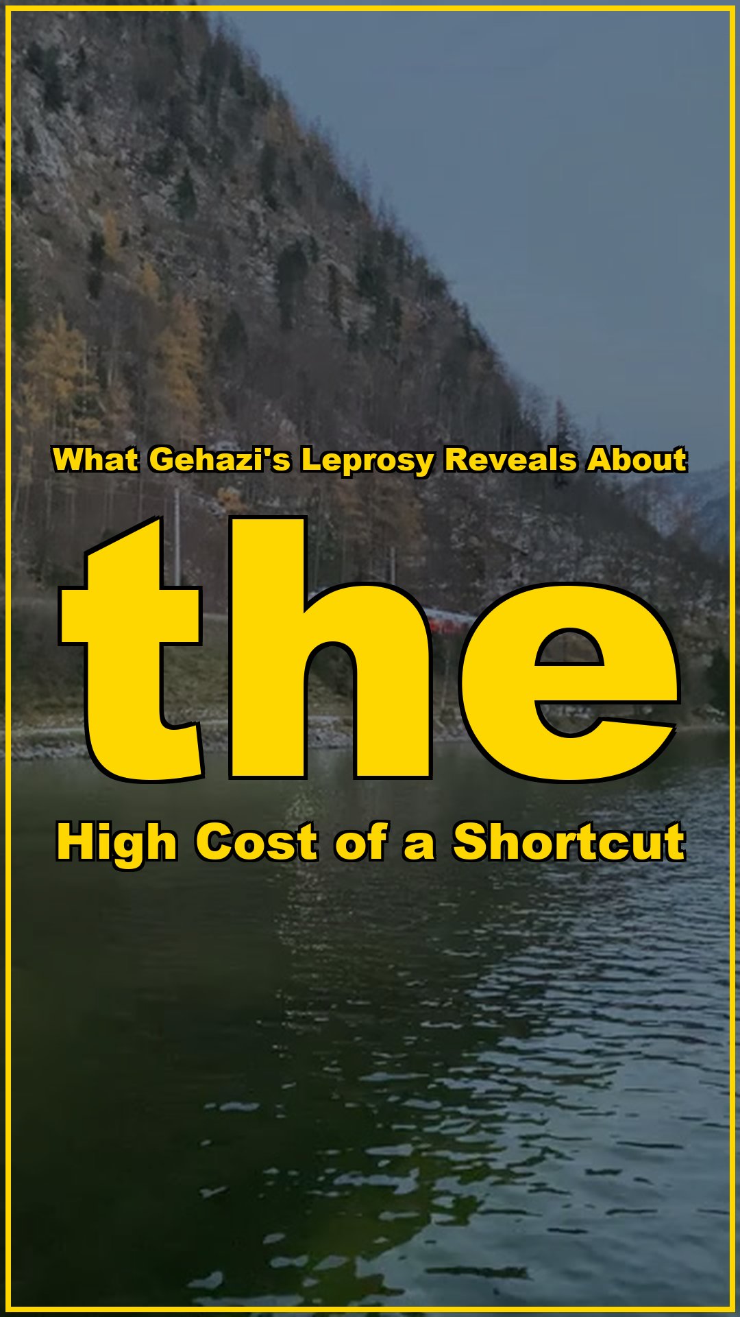 What Gehazis Leprosy Reveals About the High Cost of a Shortcut