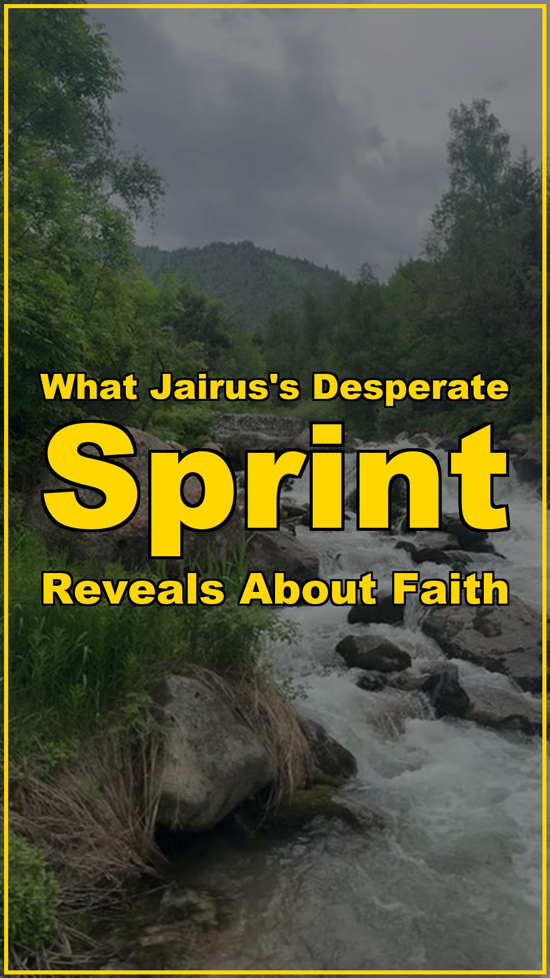What Jairuss Desperate Sprint Reveals About Faith