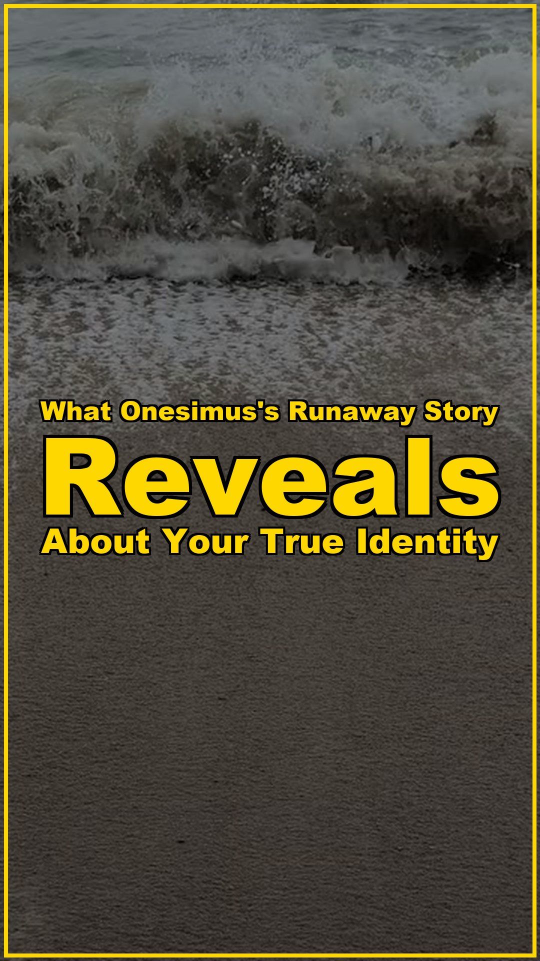 What Onesimuss Runaway Story Reveals About Your True Identity