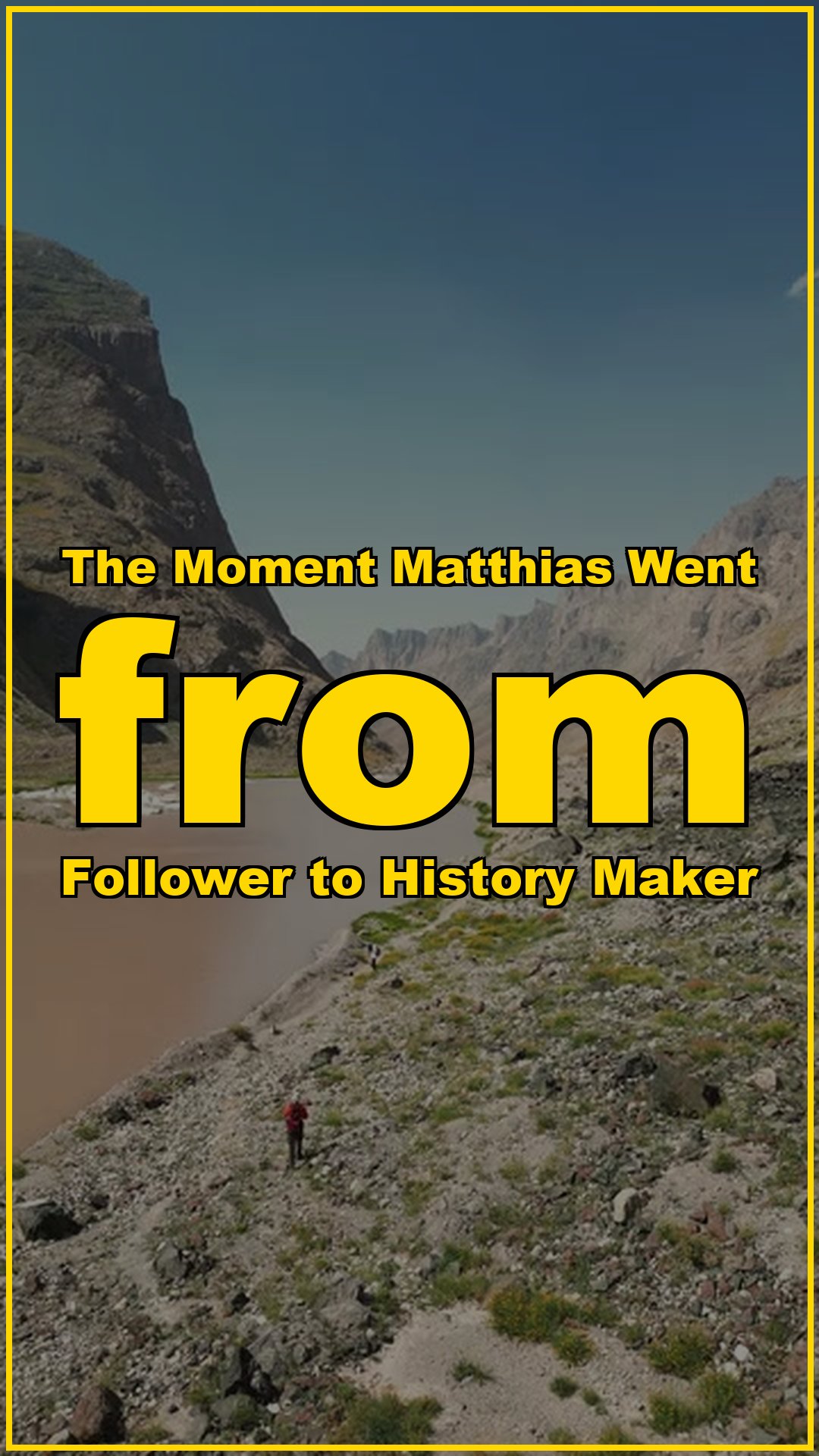 The Moment Matthias Went From Follower to History Maker