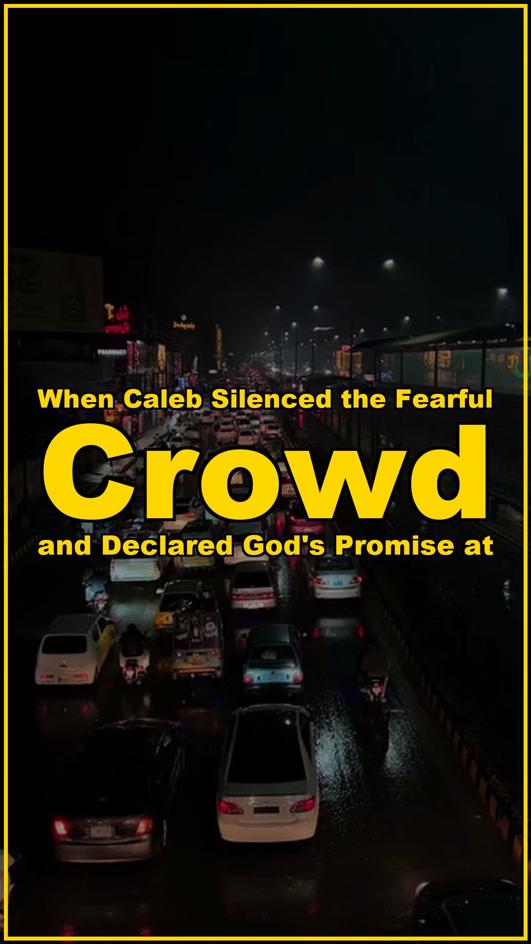 When Caleb silenced the fearful crowd and declared Gods promise at 85
